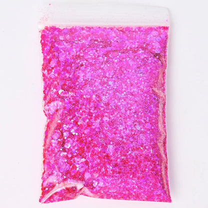 Chunky Mix Iridescent Glitter - 16 Colors 50g - Cake Pops Parties