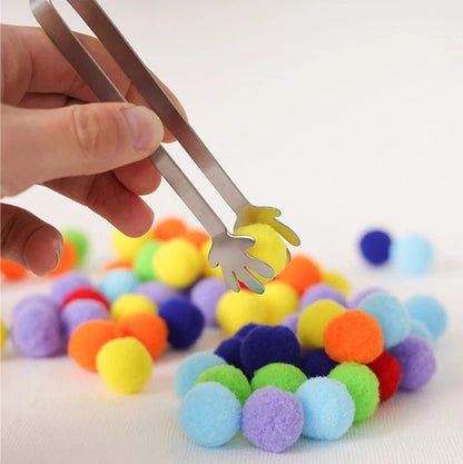 Colorful Plush Ball Sorting Toy - Cake Pops Parties