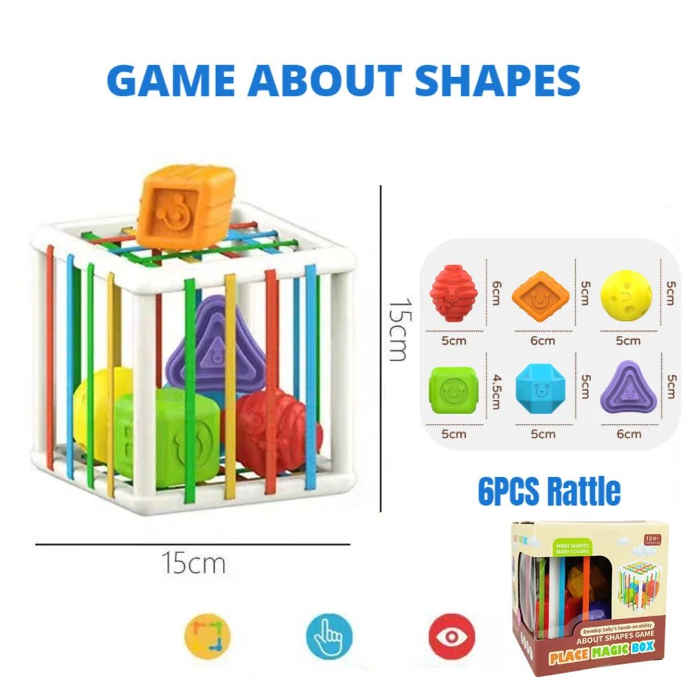 Colorful Shape Blocks Sorting Game - Cake Pops Parties