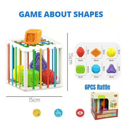 Colorful Shape Blocks Sorting Game - Cake Pops Parties