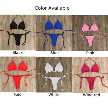 Comfortable Bandage Brazilian Swimsuit | 2 - Piece No Steel Support Swimwear - Cake Pops Parties