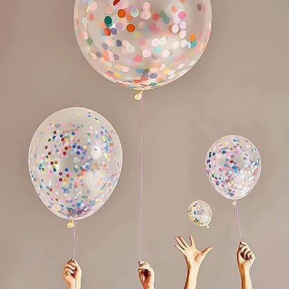 Confetti Latex Balloons 5 Pack - Cake Pops Parties