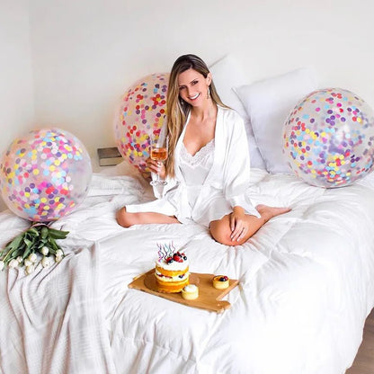 Confetti Wedding Party Balloons - Cake Pops Parties