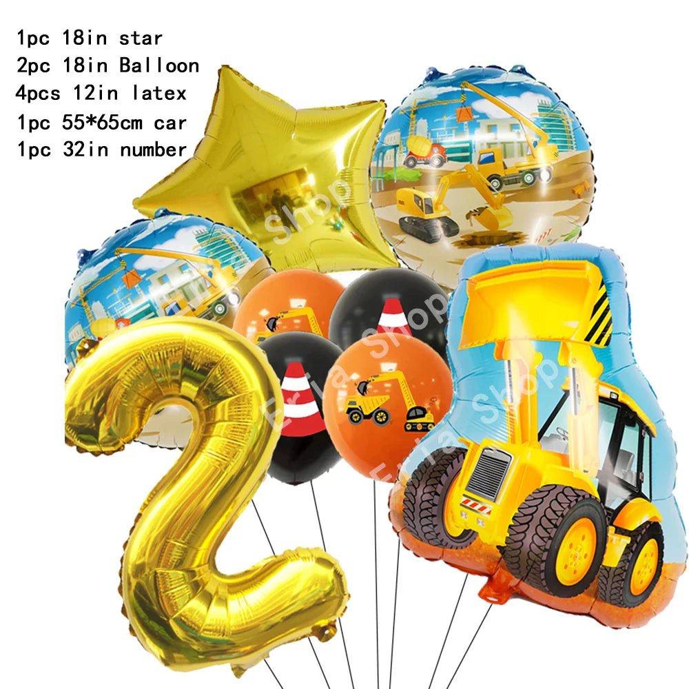 Construction Tractor Theme Party Supplies - Cake Pops Parties