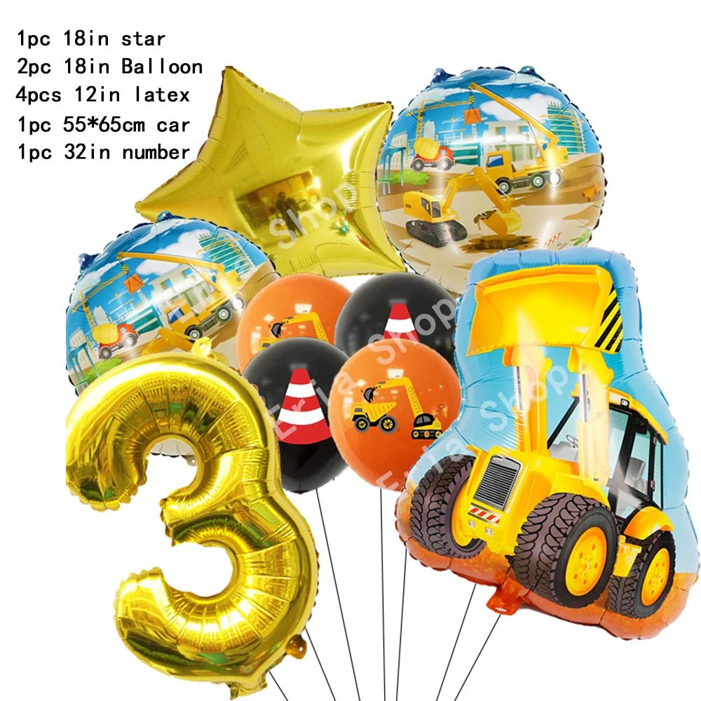 Construction Tractor Theme Party Supplies - Cake Pops Parties