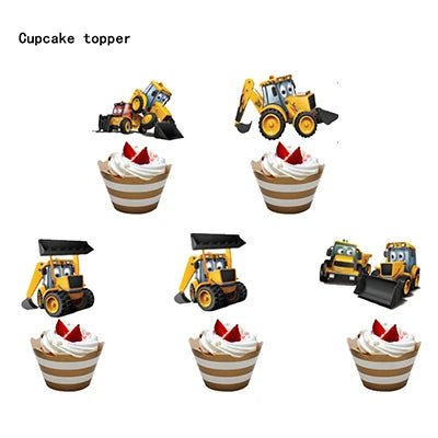 Construction Tractor Theme Party Supplies - Cake Pops Parties