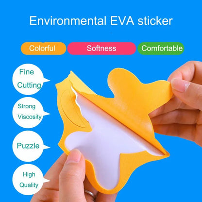 Creative DIY Animal Foam Sticker Puzzle - Cake Pops Parties