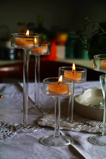 Crystal Tealight Candle Holders Set - Cake Pops Parties