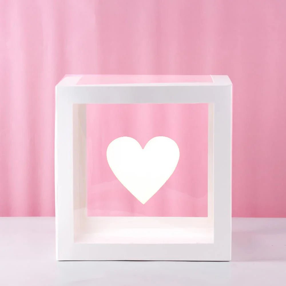 Custom Name Balloon Box Decoration - Cake Pops Parties