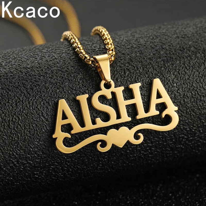 Customized Name Necklace Pendant - Personalized Gold Plated Jewelry - Cake Pops Parties