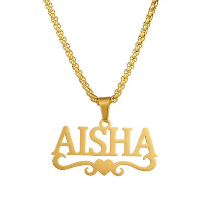Customized Name Necklace Pendant - Personalized Gold Plated Jewelry - Cake Pops Parties