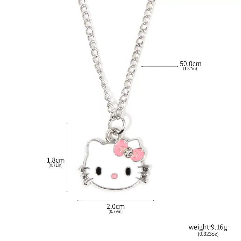 Cute Anime Cat Necklace Kawaii Kitty Pendant Girls Jewelry - Cake Pops Parties