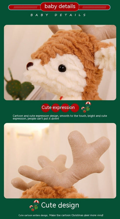 Cute Elk Christmas Tree Pillow - Cake Pops Parties