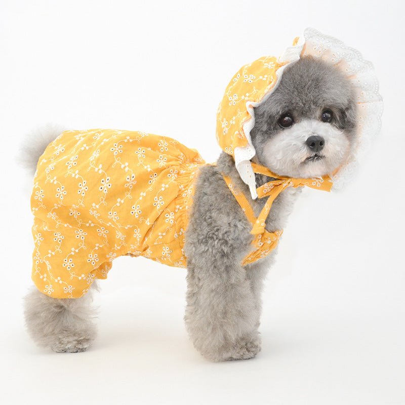 Cute Pet Hat Set - Blue/White/Yellow - Cake Pops Parties