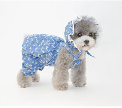 Cute Pet Hat Set - Blue/White/Yellow - Cake Pops Parties