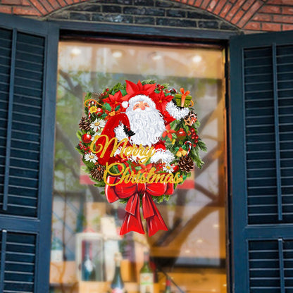 Cute Santa Claus Glass Sticker - Cake Pops Parties