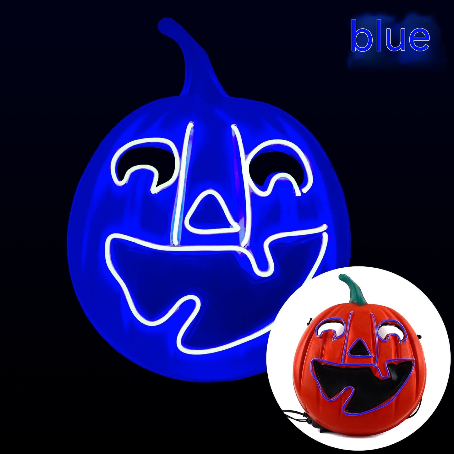 Masque d'Halloween lumineux à LED