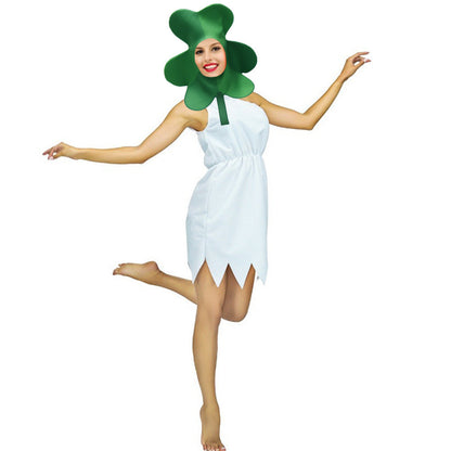 Ensemble de costumes de sapin et de feuilles de Noël