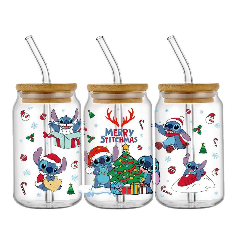 Disney Stitch Christmas Cup Wrap Stickers - Cake Pops Parties