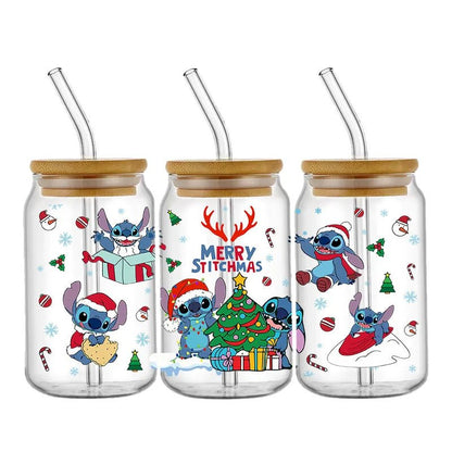 Disney Stitch Christmas Cup Wrap Stickers - Cake Pops Parties