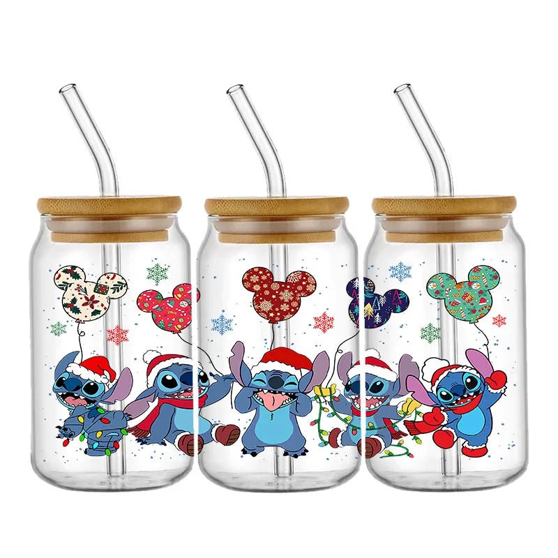 Disney Stitch Christmas Cup Wrap Stickers - Cake Pops Parties