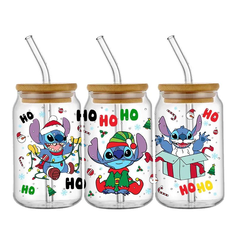 Disney Stitch Christmas Cup Wrap Stickers - Cake Pops Parties