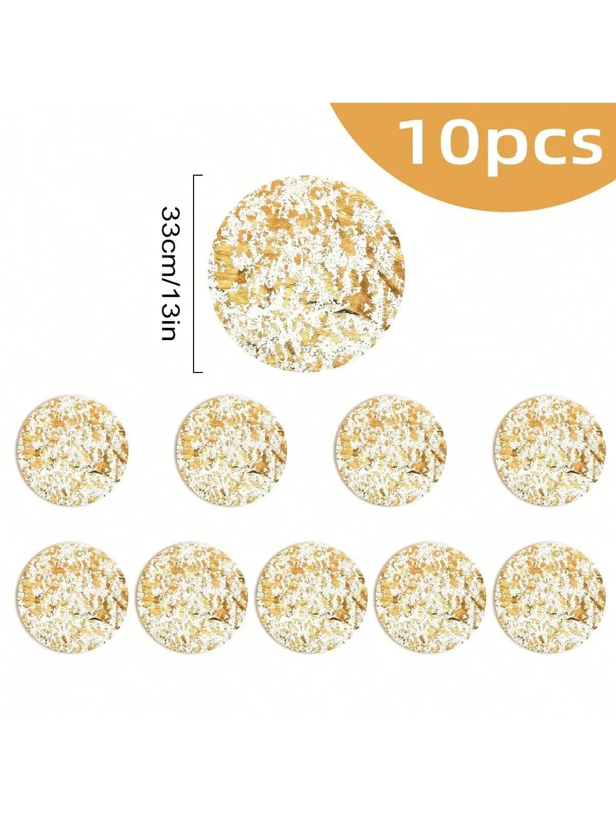 Disposable Gold Placemats Set - Cake Pops Parties