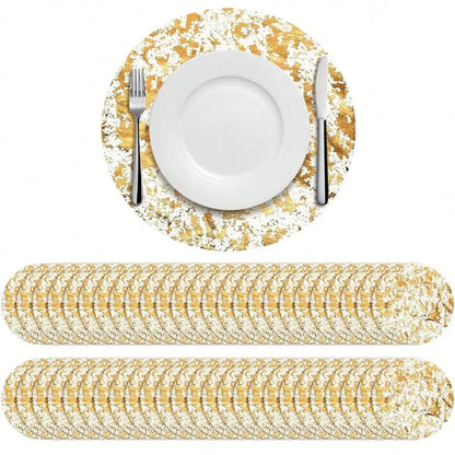 Disposable Gold Placemats Set - Cake Pops Parties