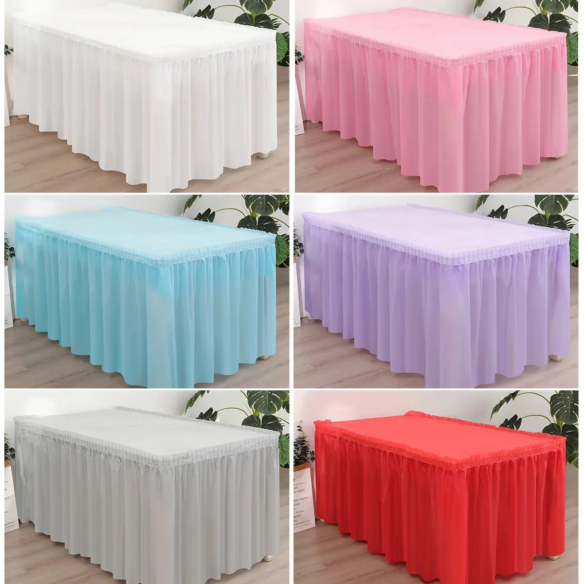 Disposable Tablecloth Table Skirt Set - Cake Pops Parties