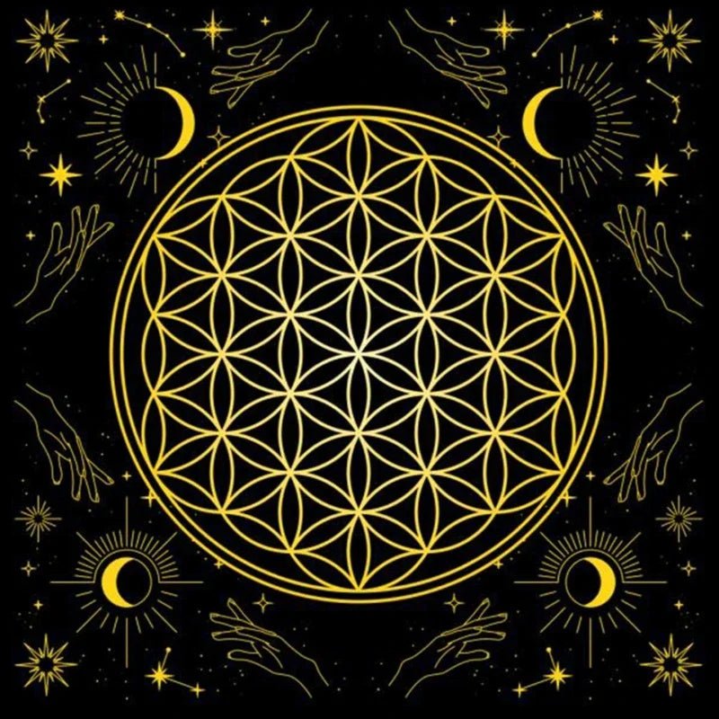 Divination Altar Tablecloth Mystic Tarot Mat - Cake Pops Parties