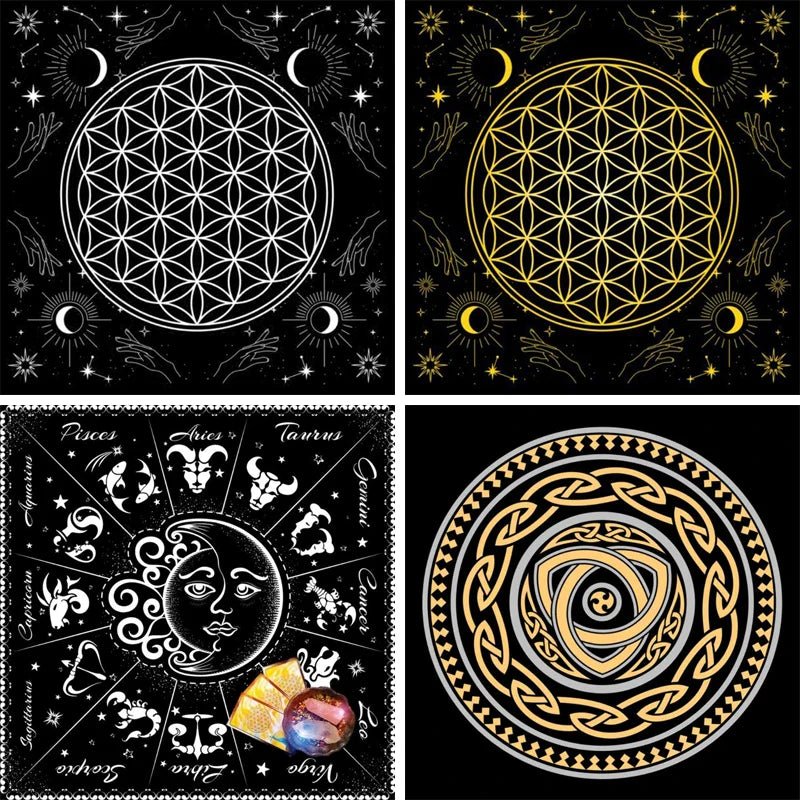 Divination Altar Tablecloth Mystic Tarot Mat - Cake Pops Parties