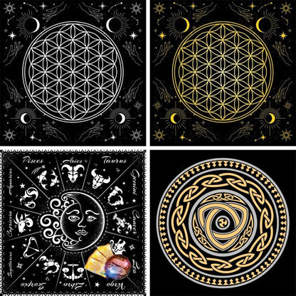 Divination Altar Tablecloth Mystic Tarot Mat - Cake Pops Parties