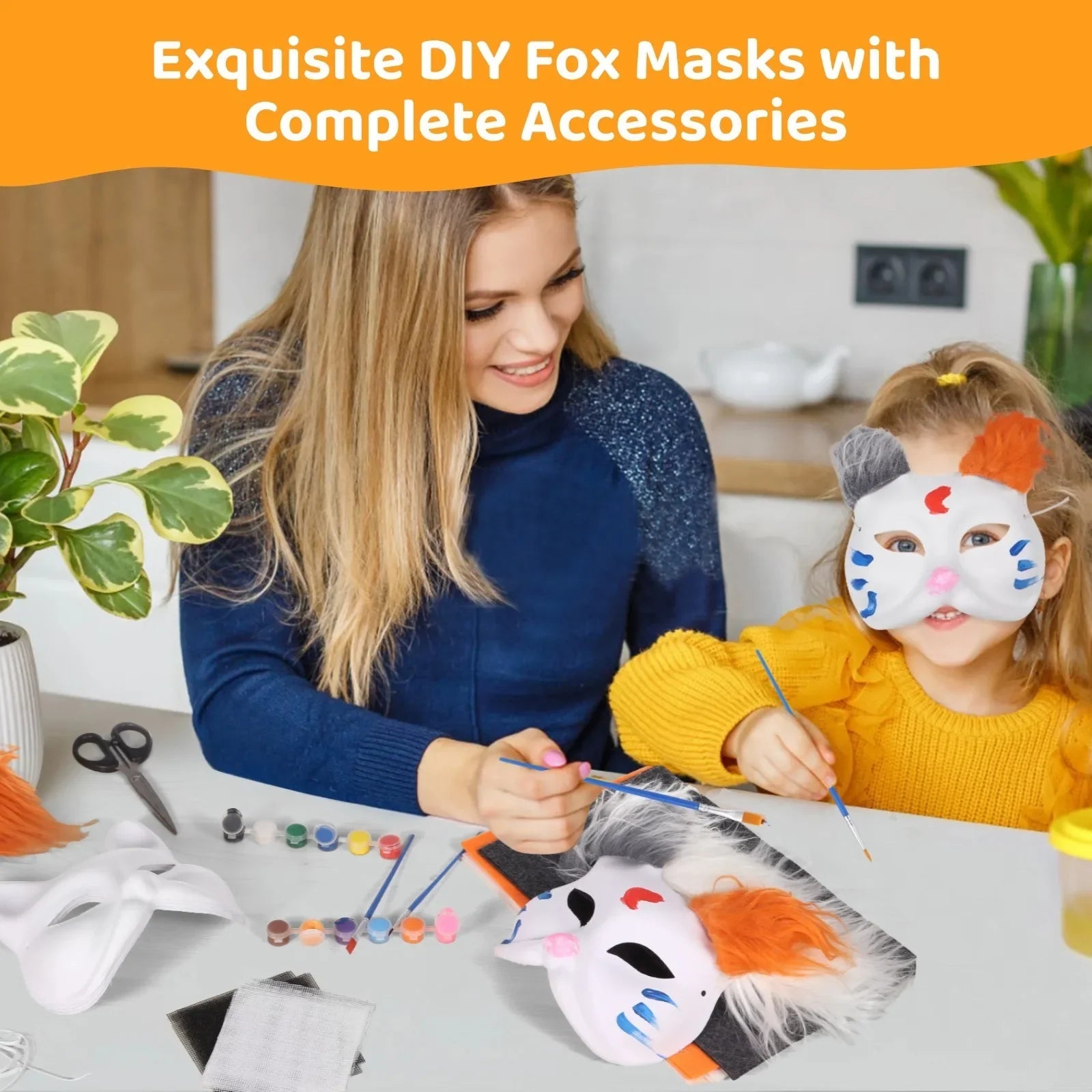 DIY Fox Masks Kit - Perfect for Party Costumes - Cake Pops Parties