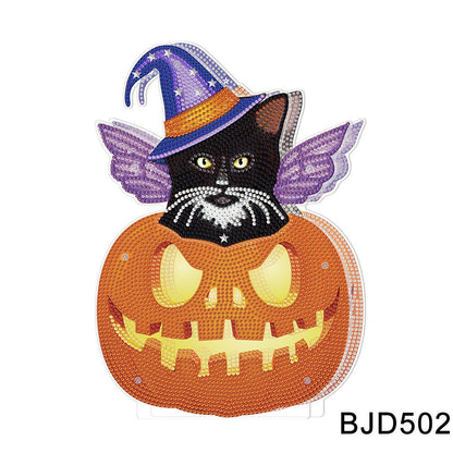 DIY Halloween Pumpkin Lamp - Cake Pops Parties