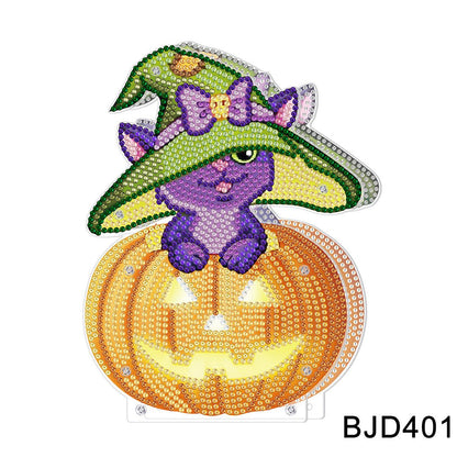 DIY Halloween Pumpkin Lamp - Cake Pops Parties