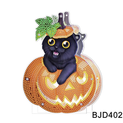 DIY Halloween Pumpkin Lamp - Cake Pops Parties