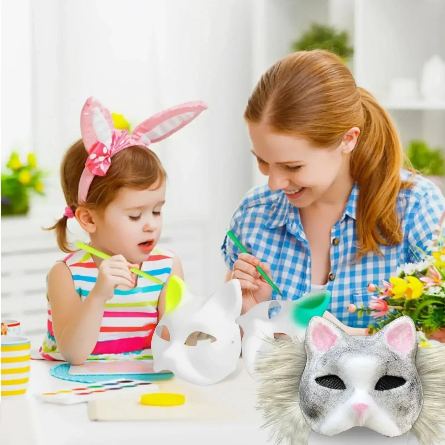 DIY Therian Cat Mask Kit - Halloween Party Cosplay - Cake Pops Parties