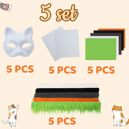 DIY Therian Cat Mask Kit - Halloween Party Cosplay - Cake Pops Parties