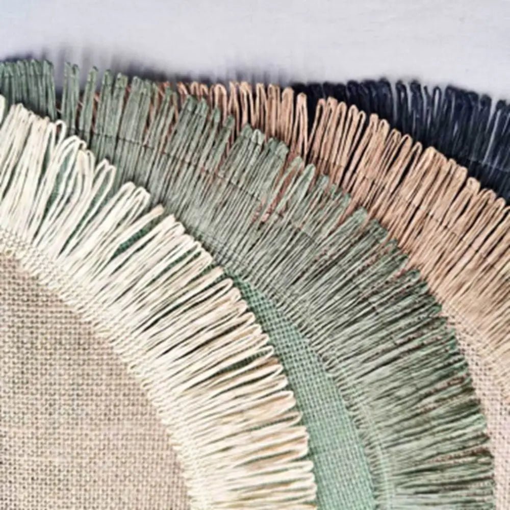 Durable Jute Linen Round Placemat - Cake Pops Parties