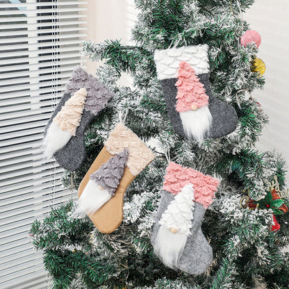 Décoration de Noël avec bas de Père Noël