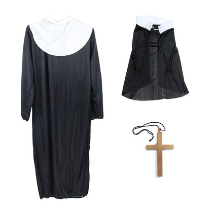 Costume d'Halloween uniforme de nonne