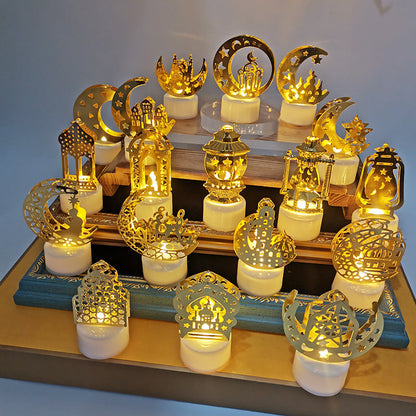 Mini lampe de nuit à LED en forme de château
