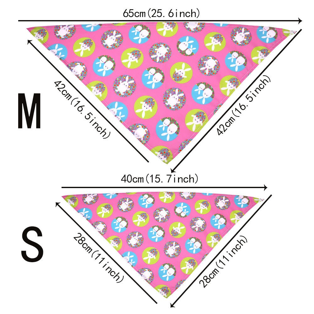 Easter Pet Triangle Scarf Dog Holiday Lip Towel - Cake Pops Parties
