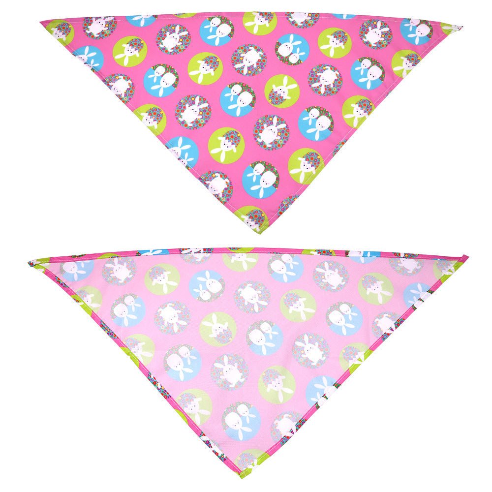 Easter Pet Triangle Scarf Dog Holiday Lip Towel - Cake Pops Parties
