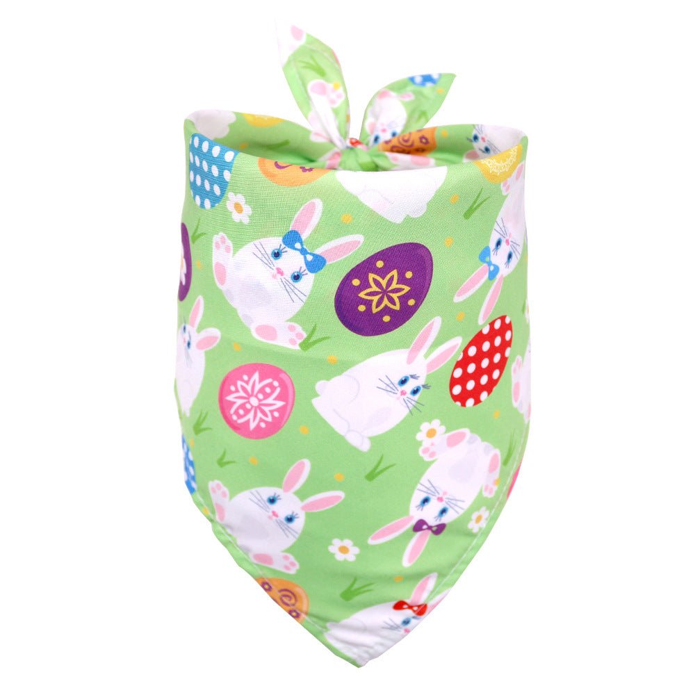Easter Pet Triangle Scarf Dog Holiday Lip Towel - Cake Pops Parties