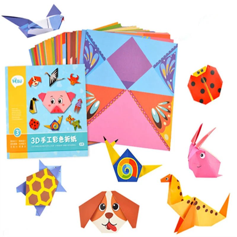 Educational Cartoon Animal Origami Craft Book for Kids - Cake Pops Parties