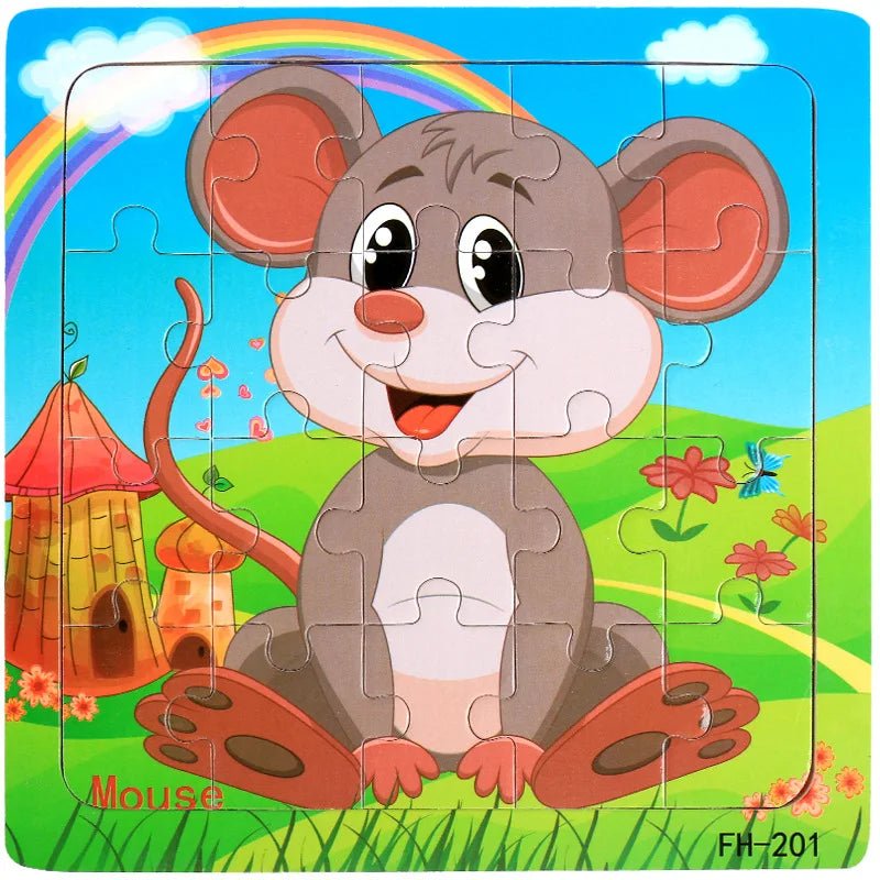 Educational Cartoon Animal Puzzle - Cake Pops Parties