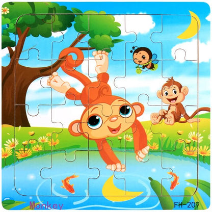 Educational Cartoon Animal Puzzle - Cake Pops Parties