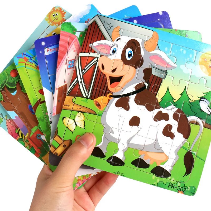 Educational Cartoon Animal Puzzle - Cake Pops Parties