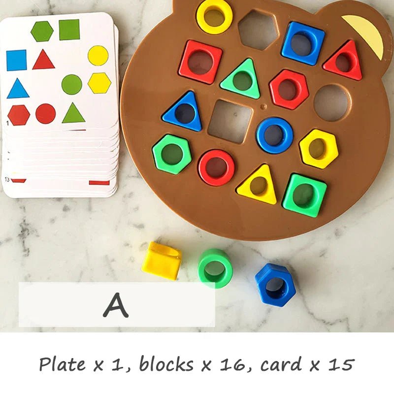 Educational Color & Shape Matching Puzzle Toys - Cake Pops Parties